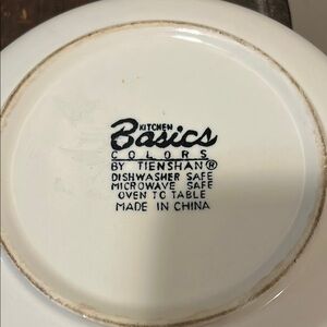 Kitchen Basics White Plate by Tienshan